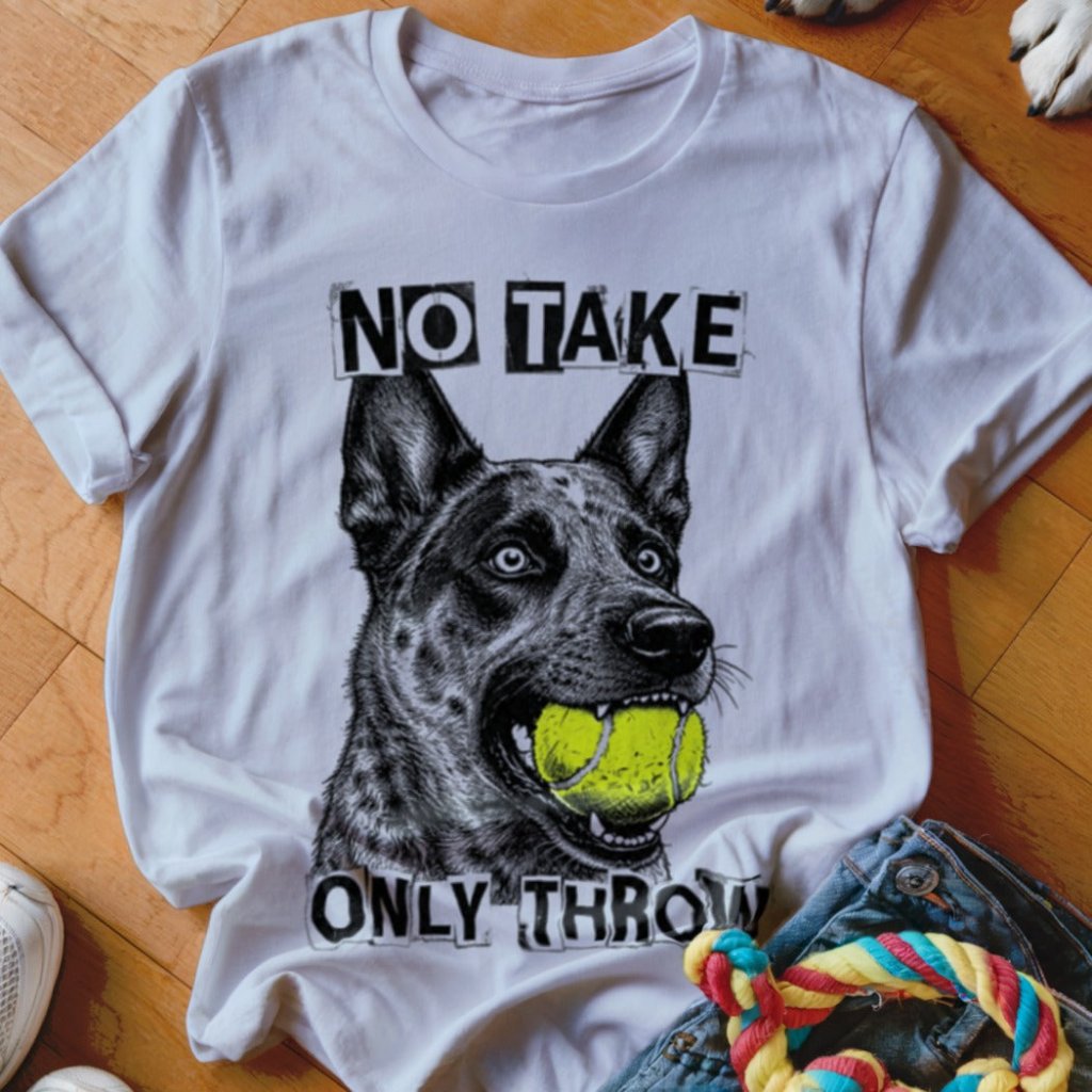 No Take Only Throw Cattle Dog Shirt - The Pawsitive Initiative