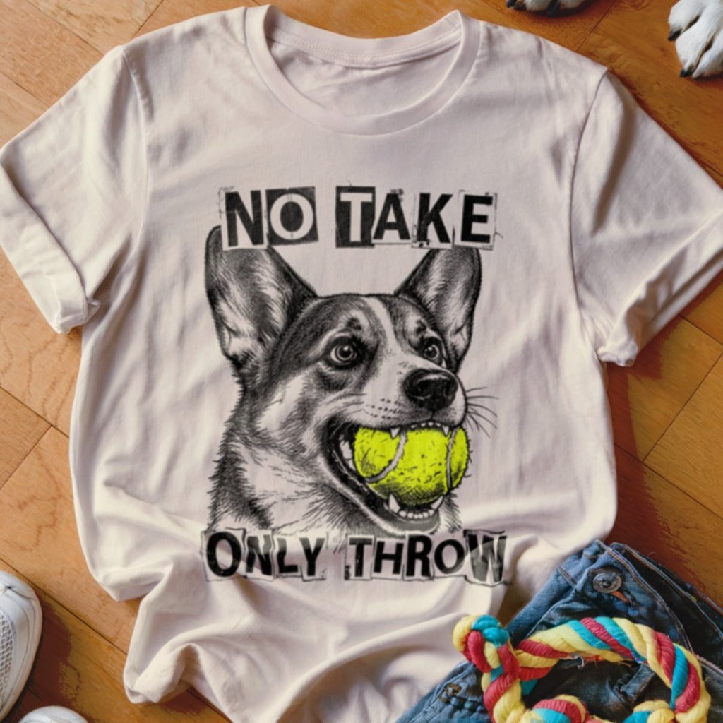 No Take Only Throw Corgi Shirt - The Pawsitive Initiative