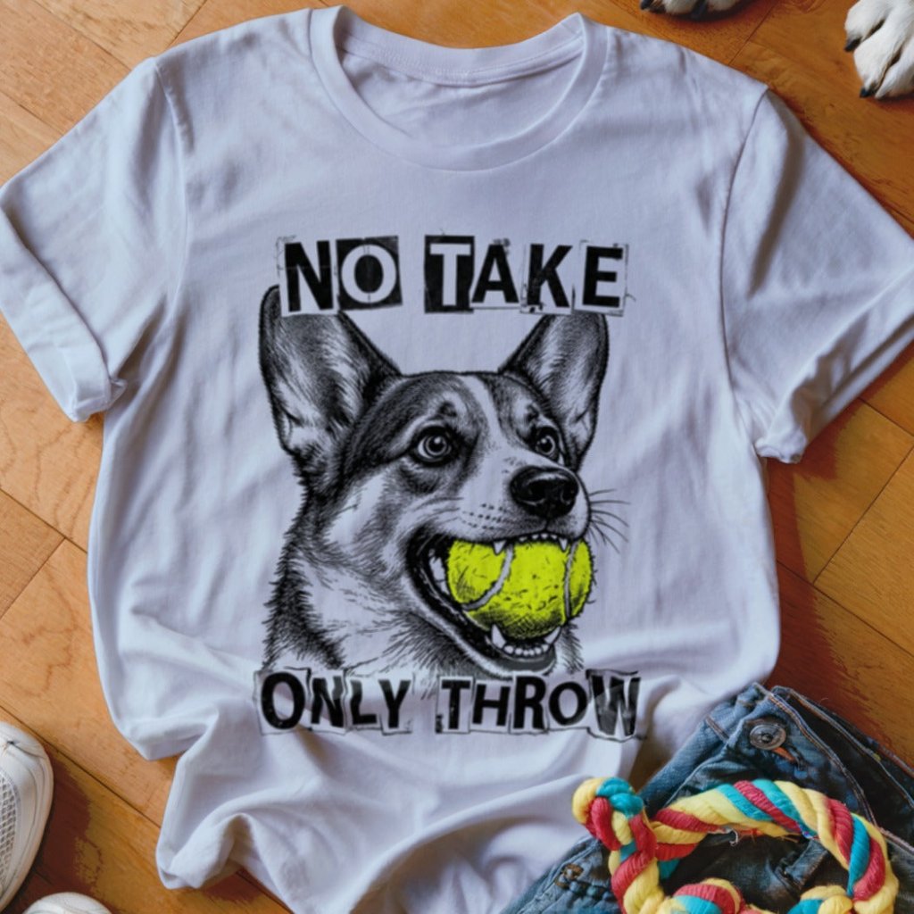 No Take Only Throw Corgi Shirt - The Pawsitive Initiative
