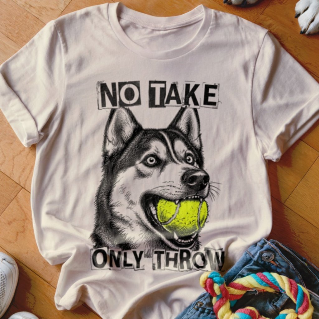 No Take Only Throw Husky Shirt - The Pawsitive Initiative
