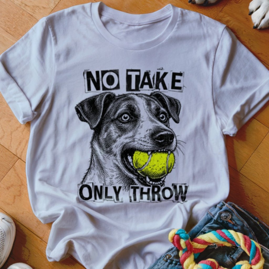 No Take Only Throw Jack Russell Shirt - The Pawsitive Initiative