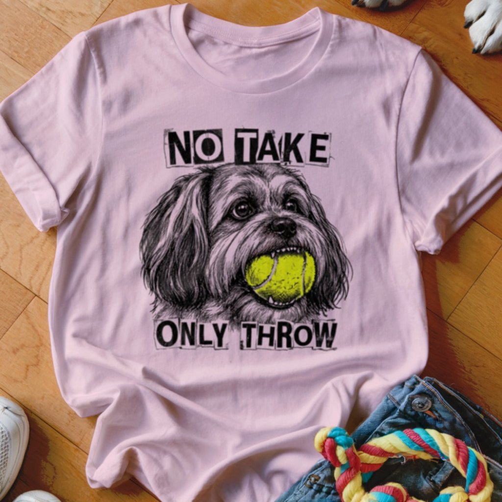 No Take Only Throw Lhasa Apso Shirt - The Pawsitive Initiative