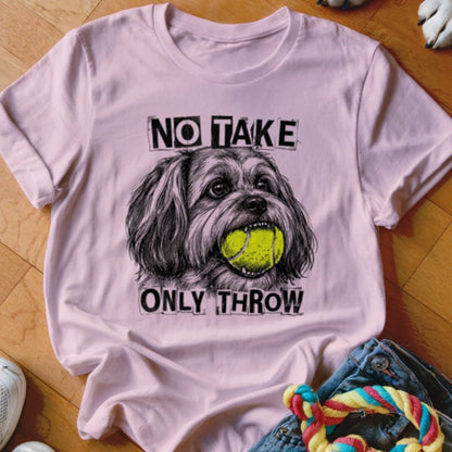 No Take Only Throw Lhasa Apso Shirt - The Pawsitive Initiative