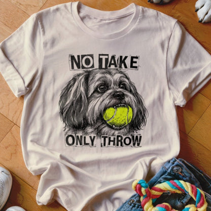 No Take Only Throw Lhasa Apso Shirt - The Pawsitive Initiative