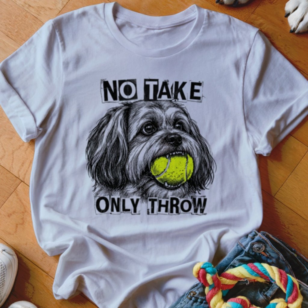 No Take Only Throw Lhasa Apso Shirt - The Pawsitive Initiative