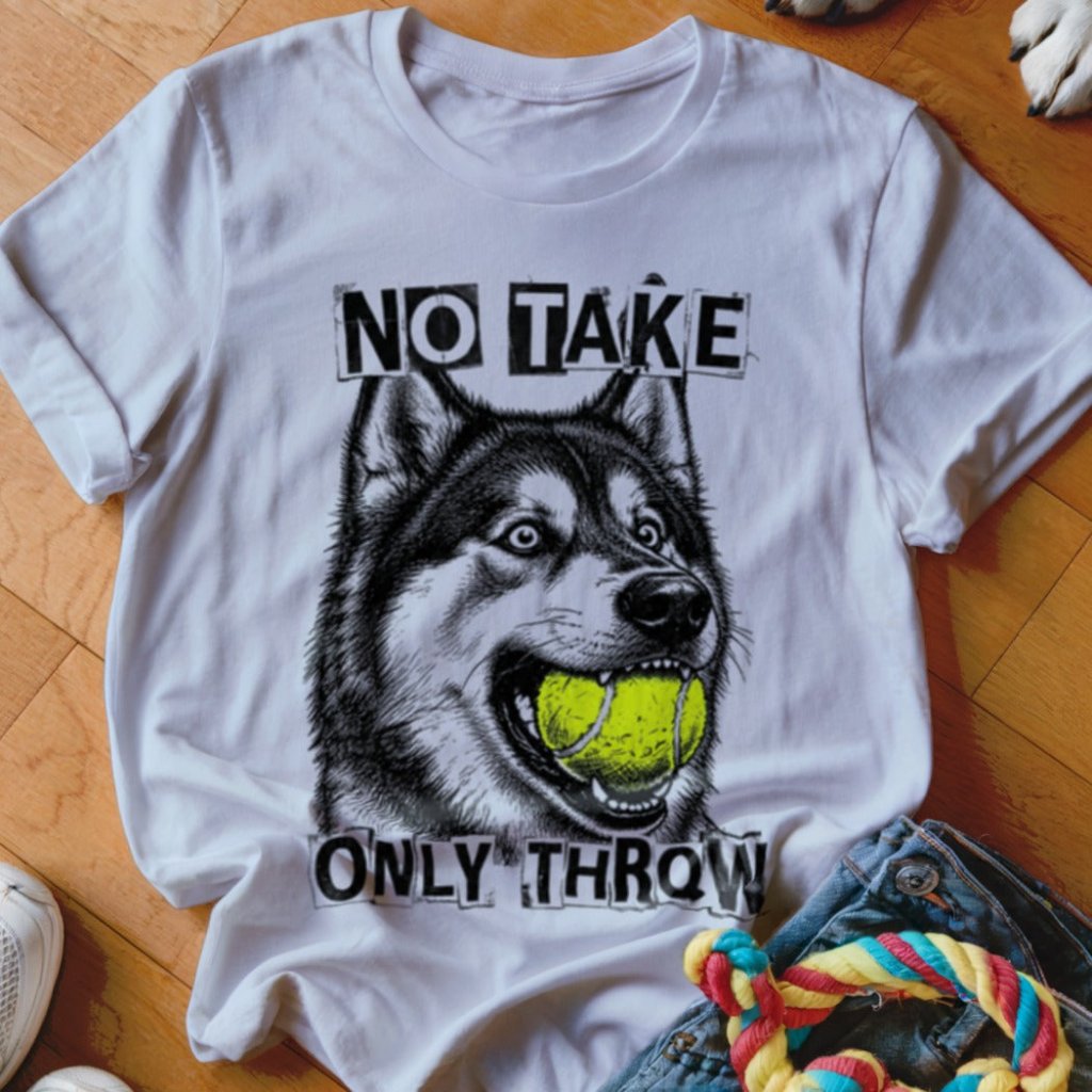 No Take Only Throw Malamute Shirt - The Pawsitive Initiative