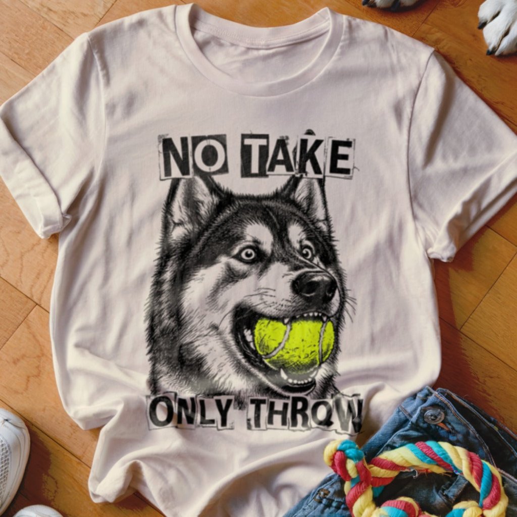 No Take Only Throw Malamute Shirt - The Pawsitive Initiative