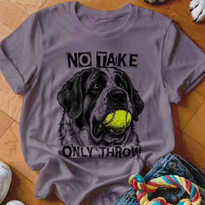 No Take Only Throw Saint Bernard Shirt - The Pawsitive Initiative