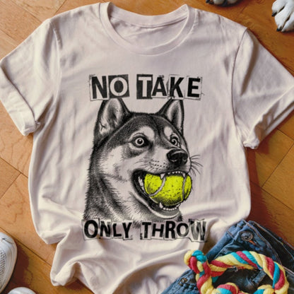 No Take Only Throw Shiba Inu Shirt - The Pawsitive Initiative