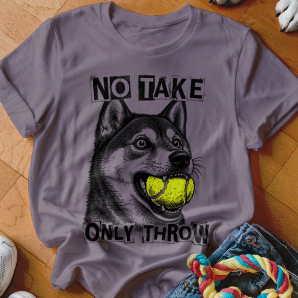 No Take Only Throw Shiba Inu Shirt - The Pawsitive Initiative