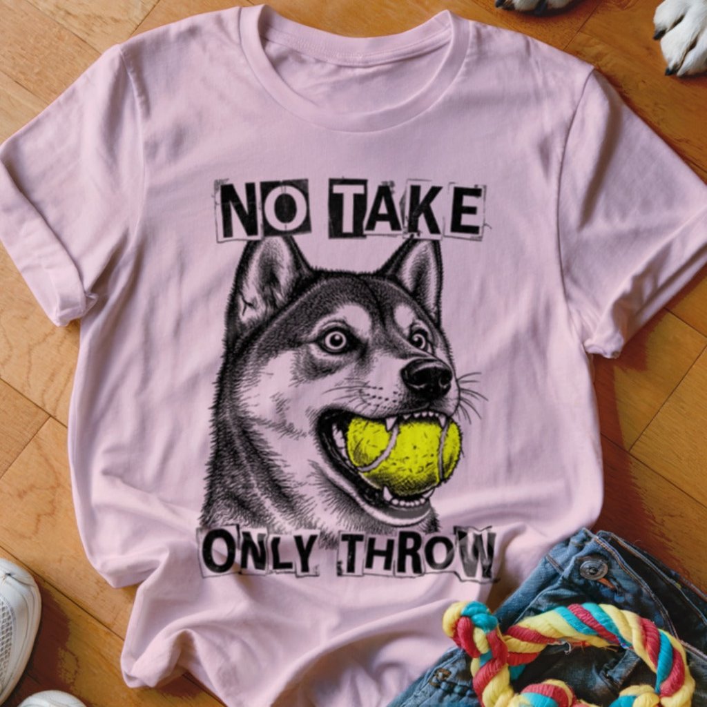 No Take Only Throw Shiba Inu Shirt - The Pawsitive Initiative