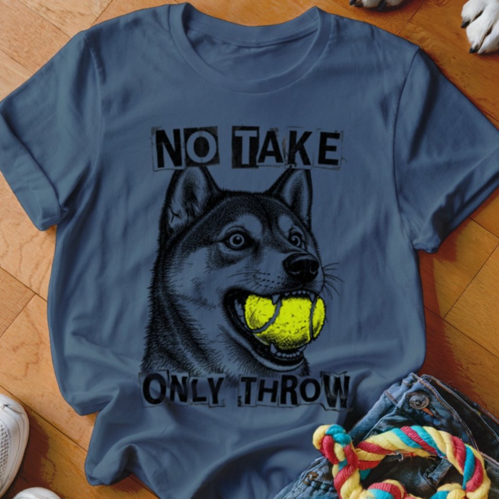 No Take Only Throw Shiba Inu Shirt - The Pawsitive Initiative