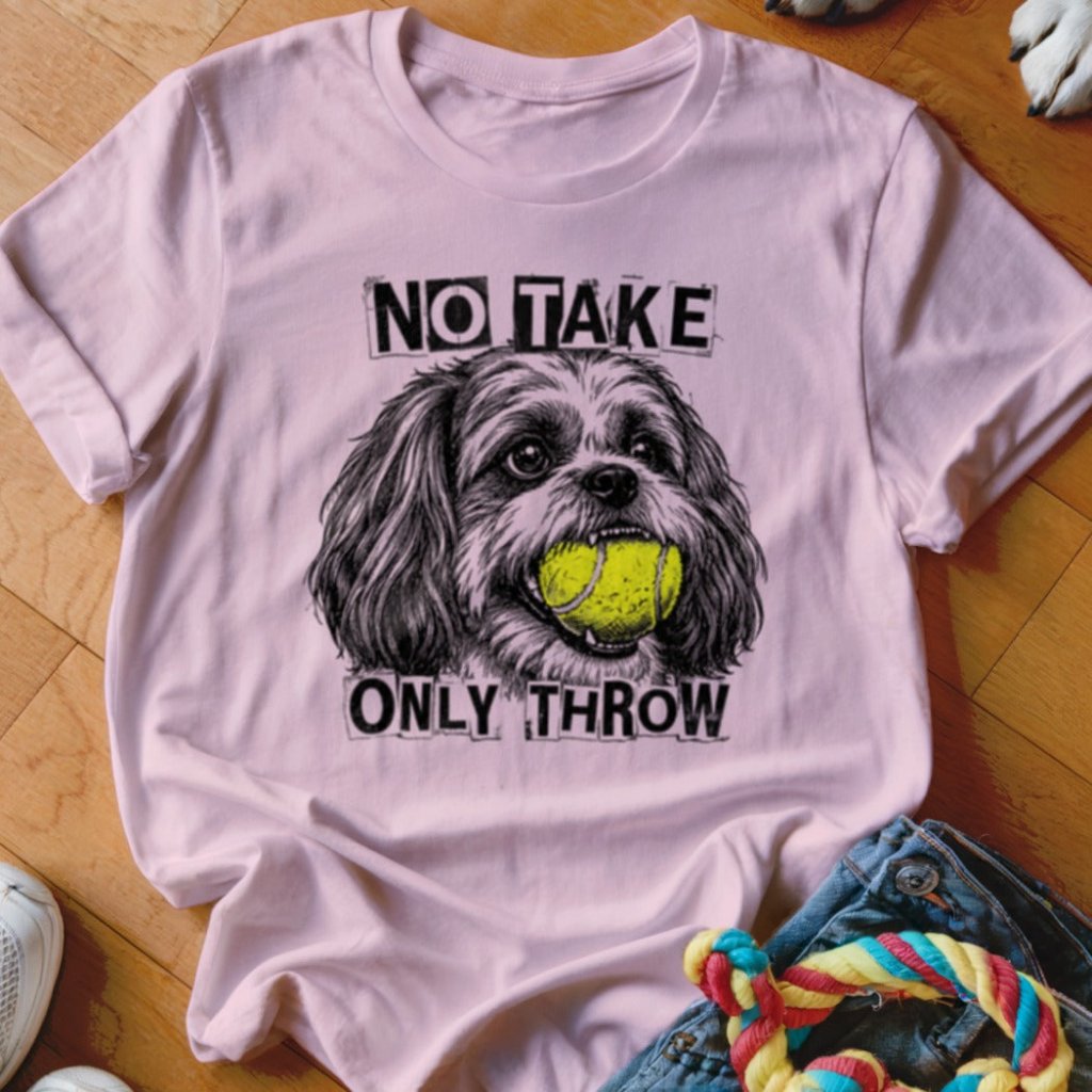 No Take Only Throw Shih Tzu Shirt - The Pawsitive Initiative