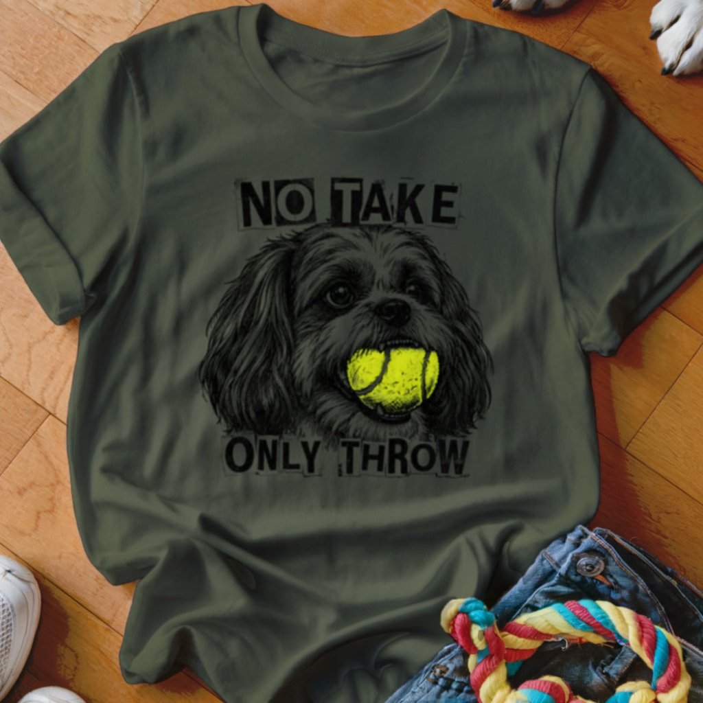 No Take Only Throw Shih Tzu Shirt - The Pawsitive Initiative