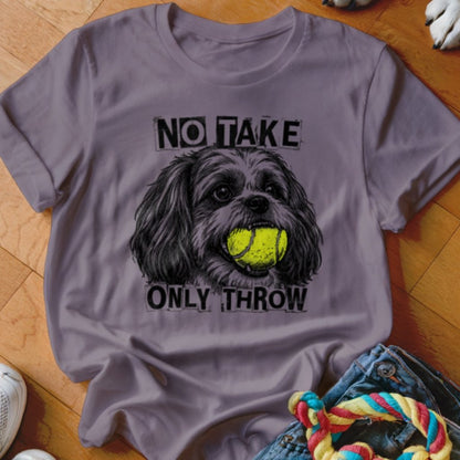No Take Only Throw Shih Tzu Shirt - The Pawsitive Initiative