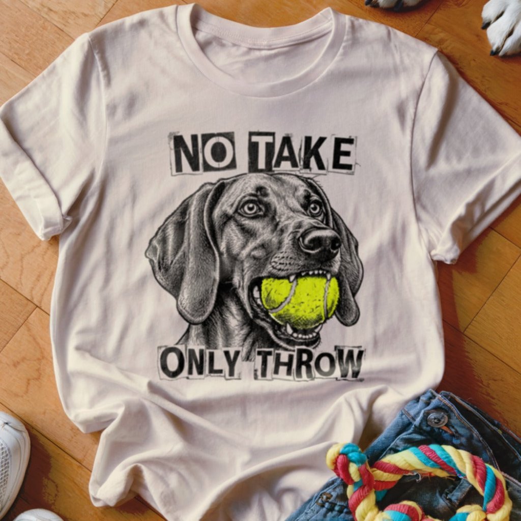 No Take Only Throw Vizsla Shirt - The Pawsitive Initiative