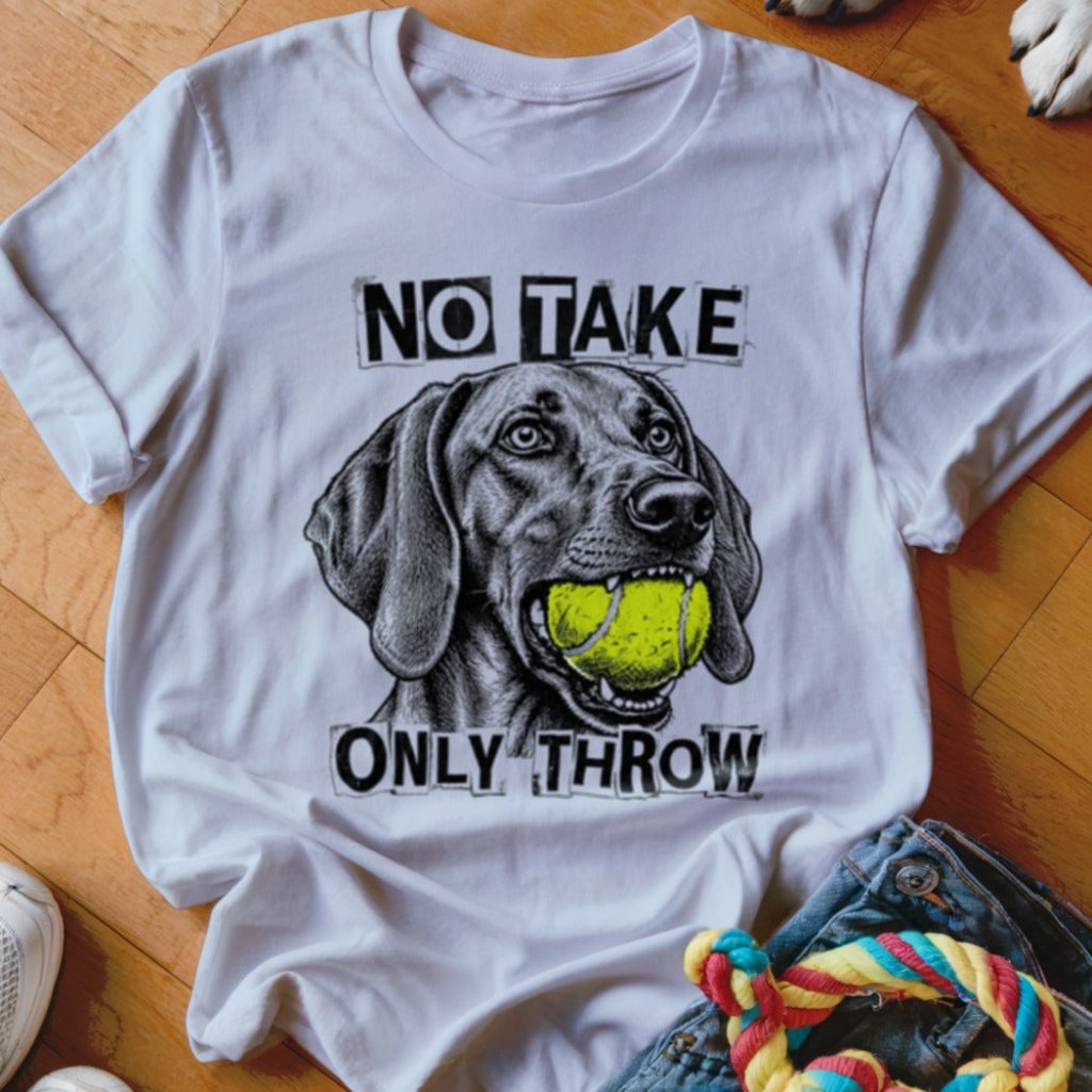 No Take Only Throw Vizsla Shirt - The Pawsitive Initiative