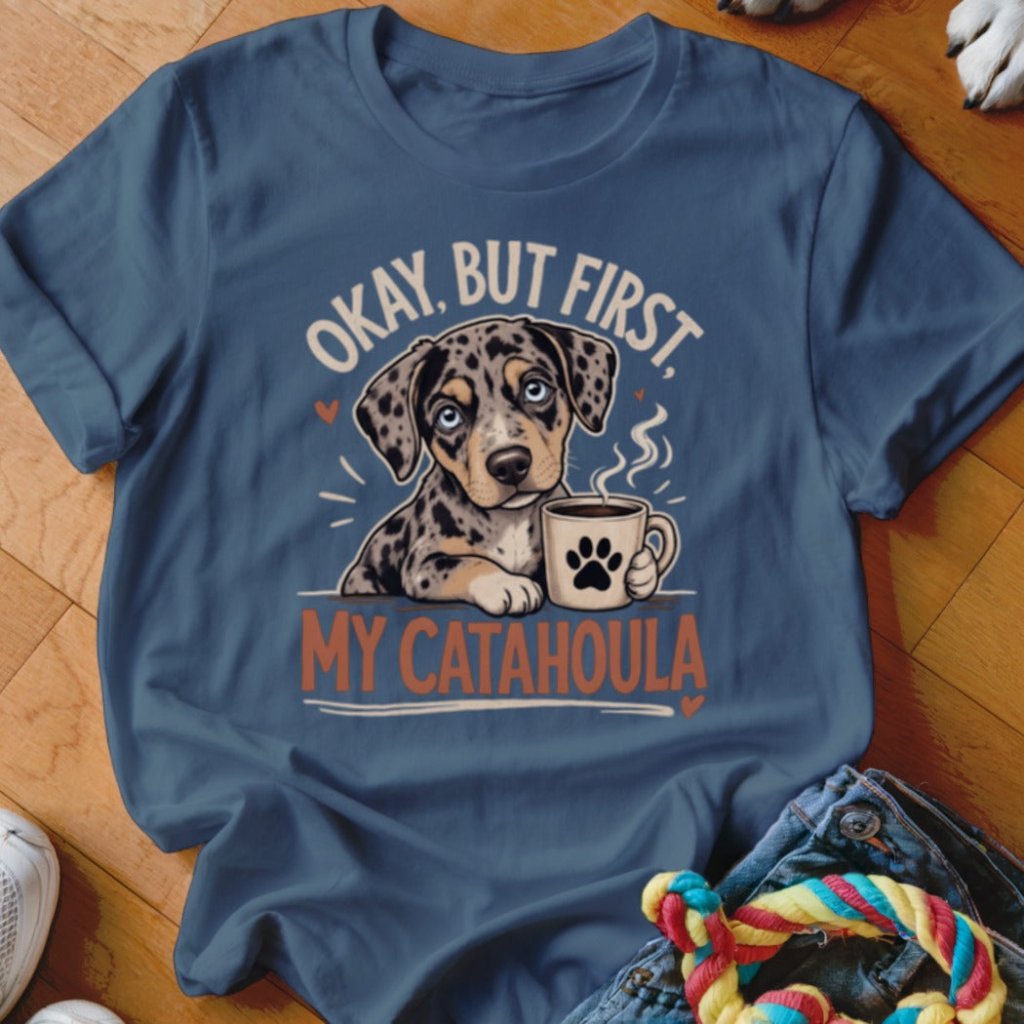 Okay But First My Catahoula Shirt - The Pawsitive Initiative