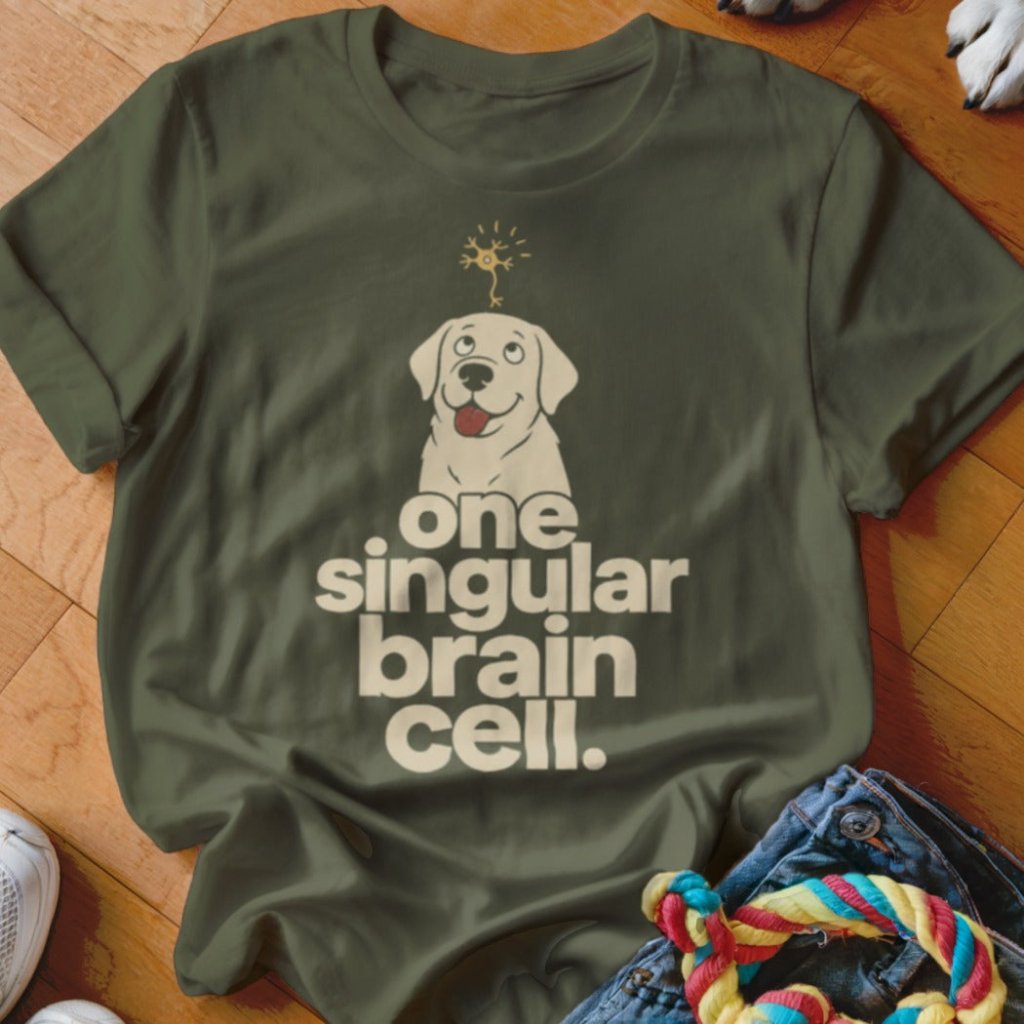 One Singular Brain Cell Shirt - The Pawsitive Initiative