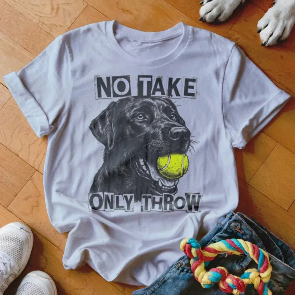Only Throw Black Lab Shirt - The Pawsitive Initiative