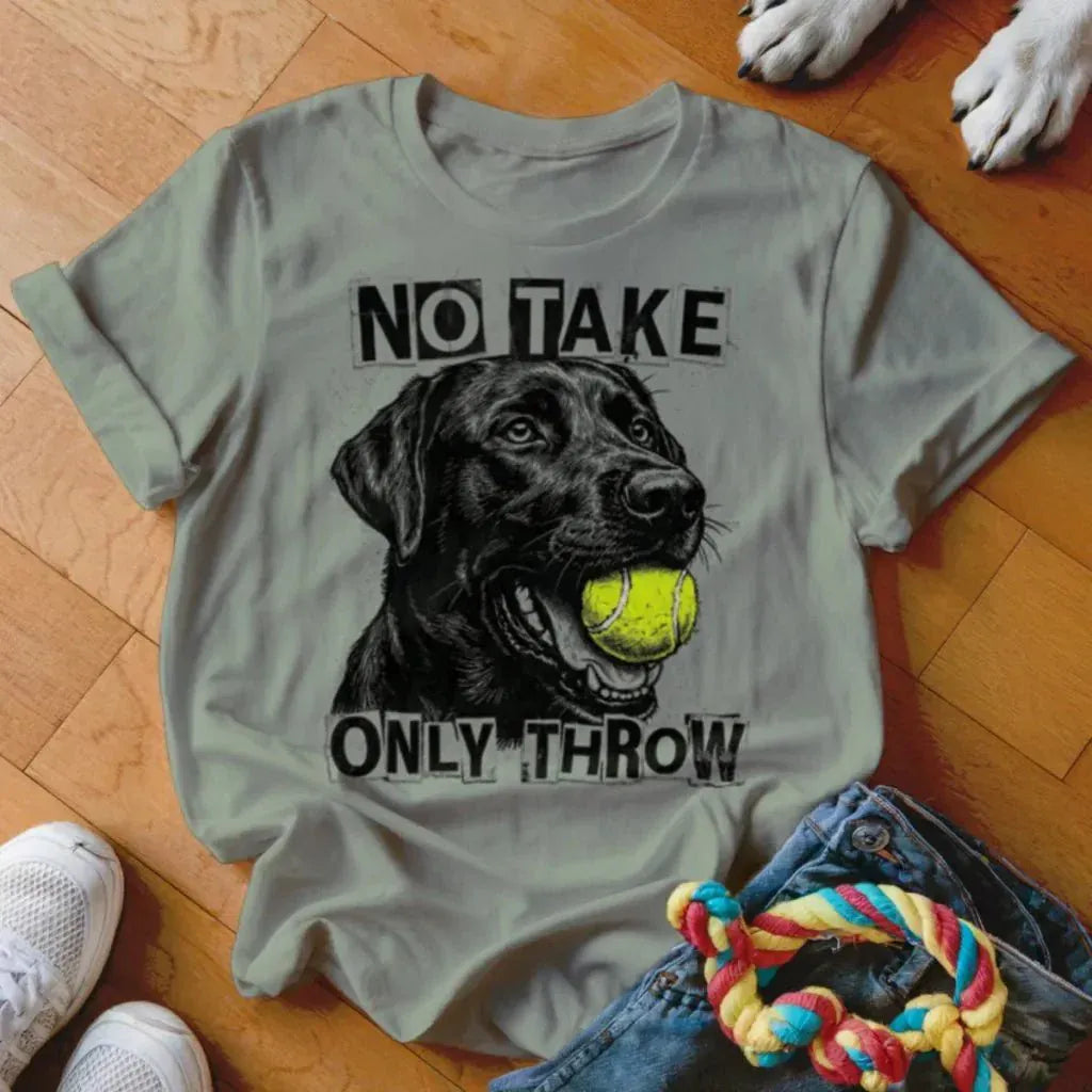 Only Throw Black Lab Shirt - The Pawsitive Initiative