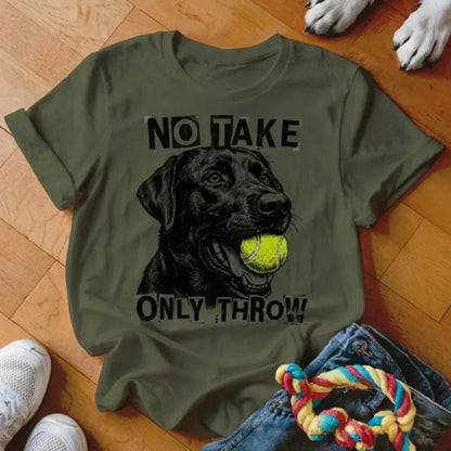 Only Throw Black Lab Shirt - The Pawsitive Initiative