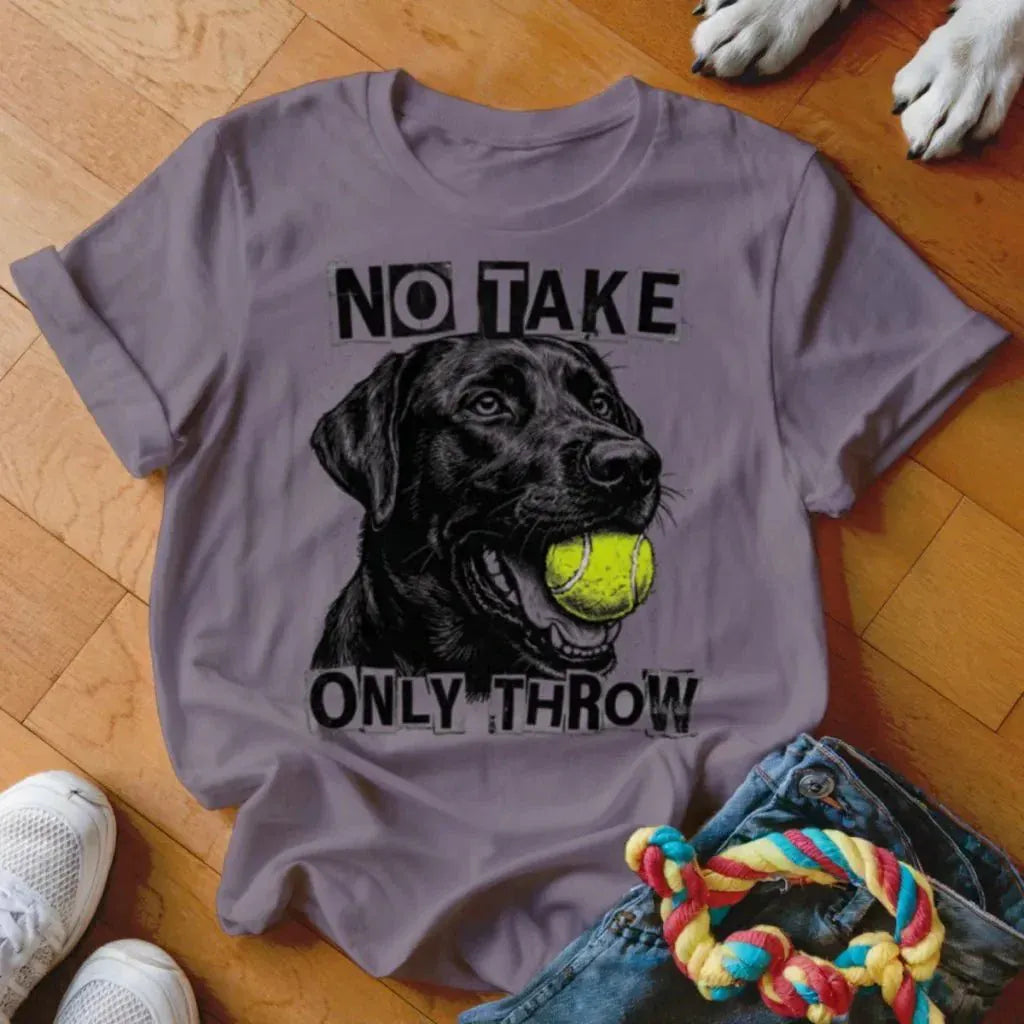 Only Throw Black Lab Shirt - The Pawsitive Initiative