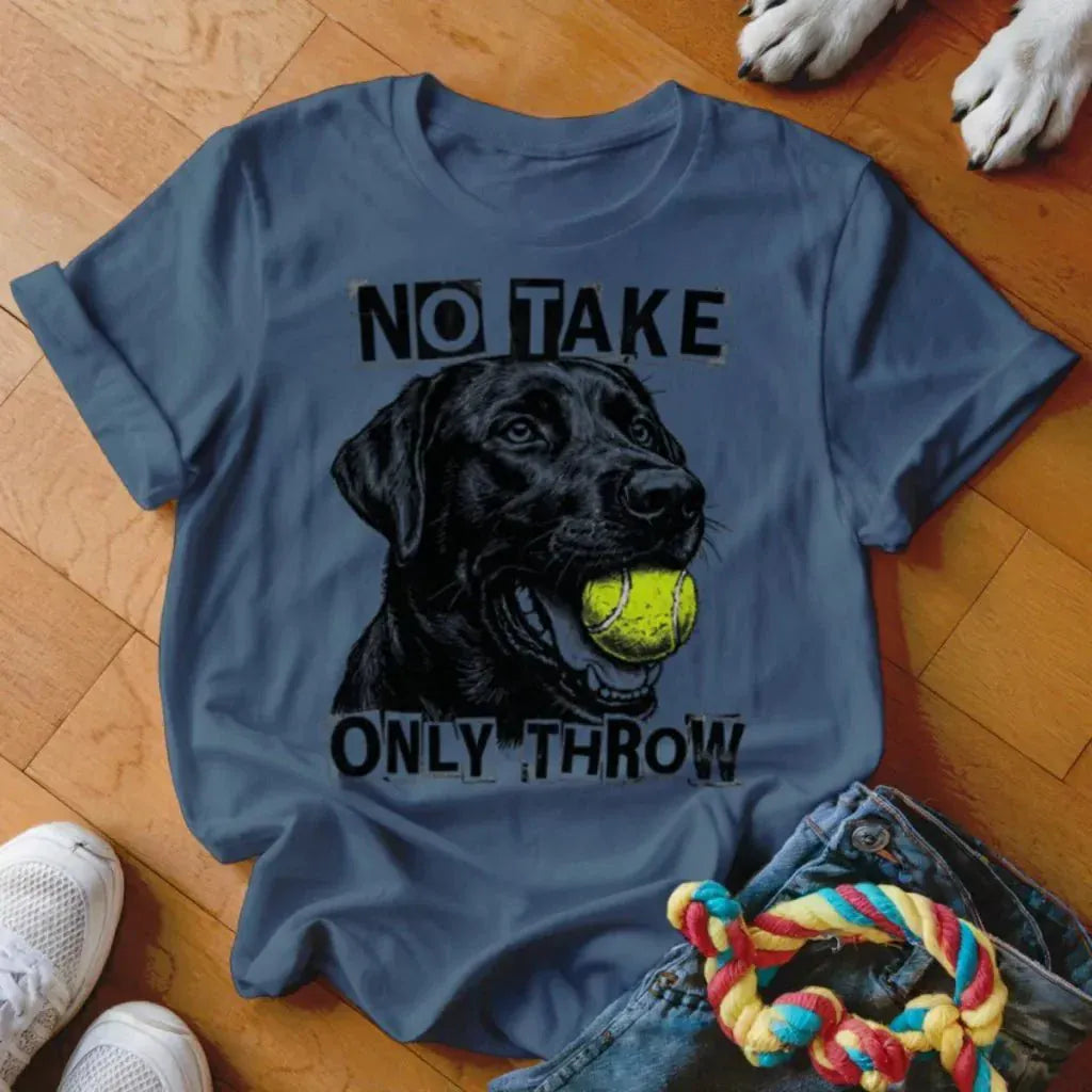 Only Throw Black Lab Shirt - The Pawsitive Initiative