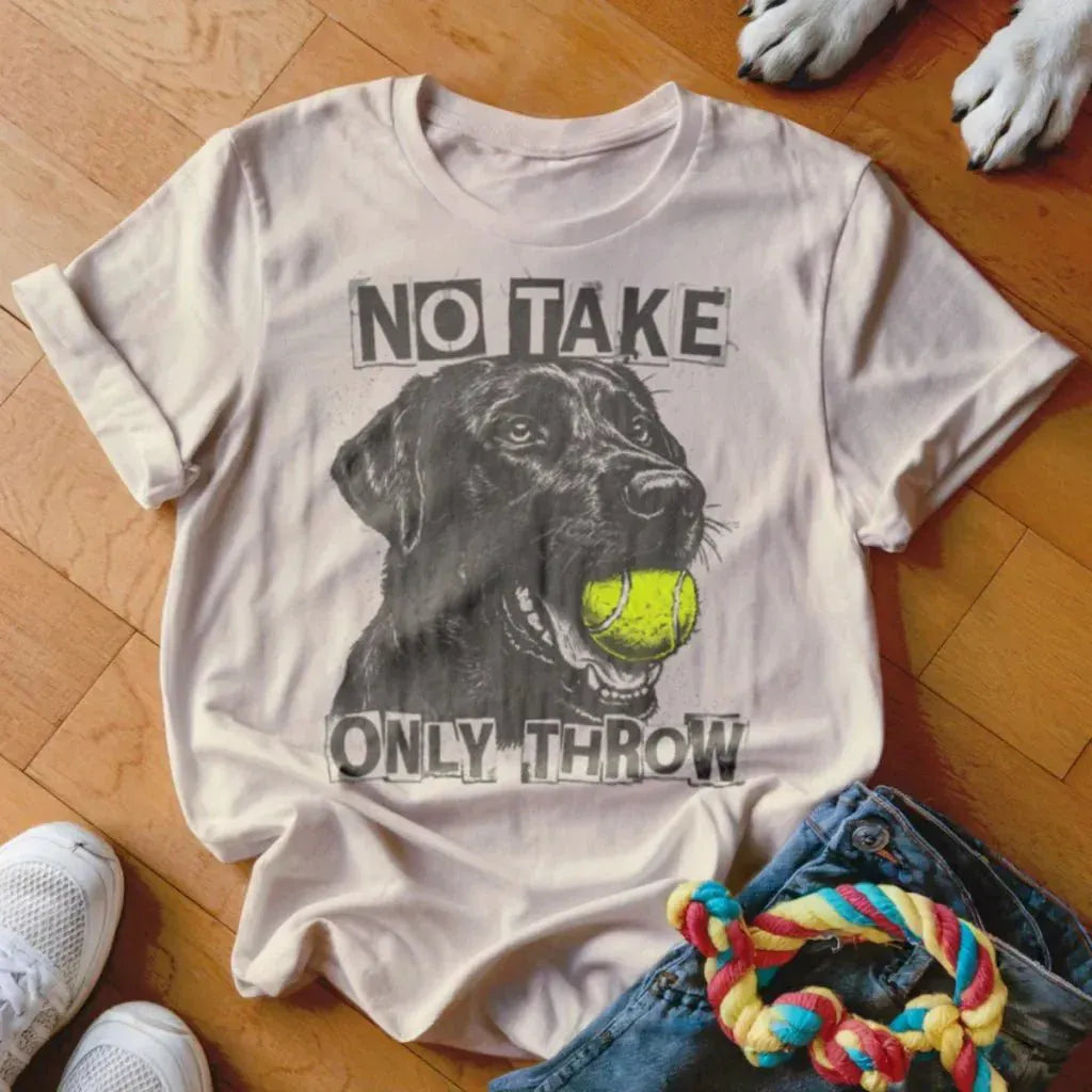 Only Throw Black Lab Shirt - The Pawsitive Initiative