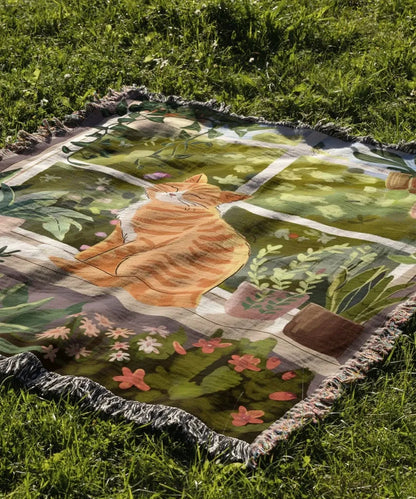 Orange Tabby Cat Blanket - The Pawsitive Initiative