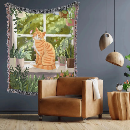 Orange Tabby Cat Blanket - The Pawsitive Initiative