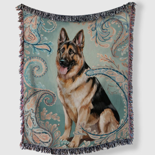 Paisley German Shepherd Blanket - The Pawsitive Initiative