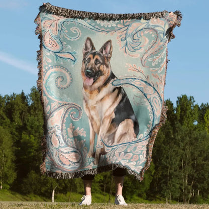 Paisley German Shepherd Blanket - The Pawsitive Initiative