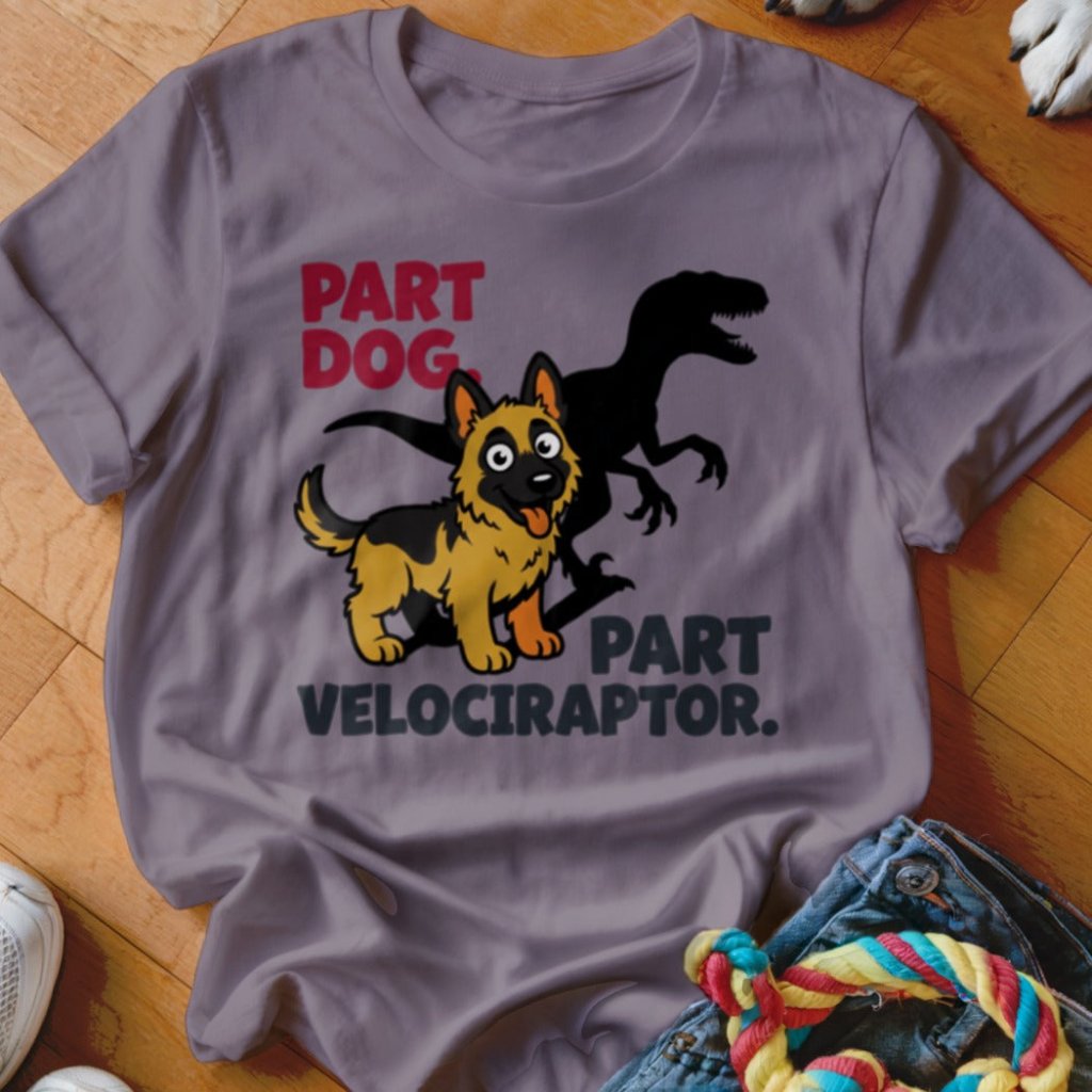 Part Velociraptor Shirt - The Pawsitive Initiative