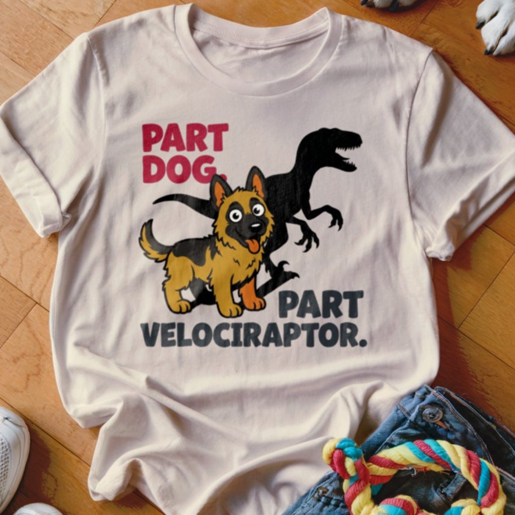 Part Velociraptor Shirt - The Pawsitive Initiative