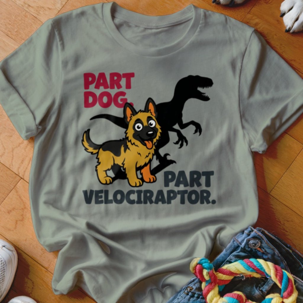Part Velociraptor Shirt - The Pawsitive Initiative