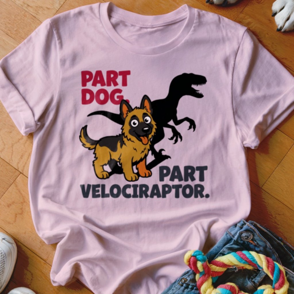 Part Velociraptor Shirt - The Pawsitive Initiative