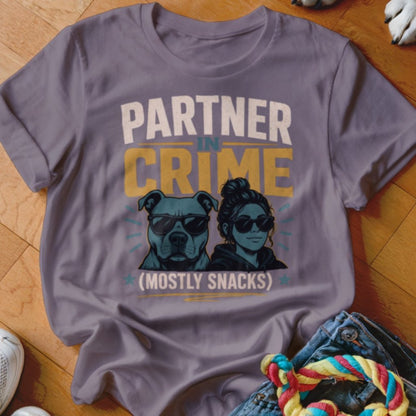 Partner In Crime Mostly Snacks Shirt - The Pawsitive Initiative