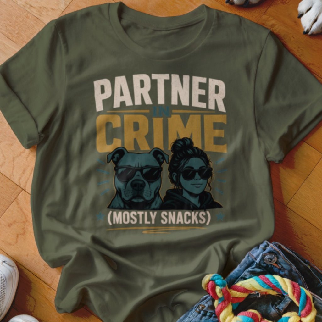 Partner In Crime Mostly Snacks Shirt - The Pawsitive Initiative