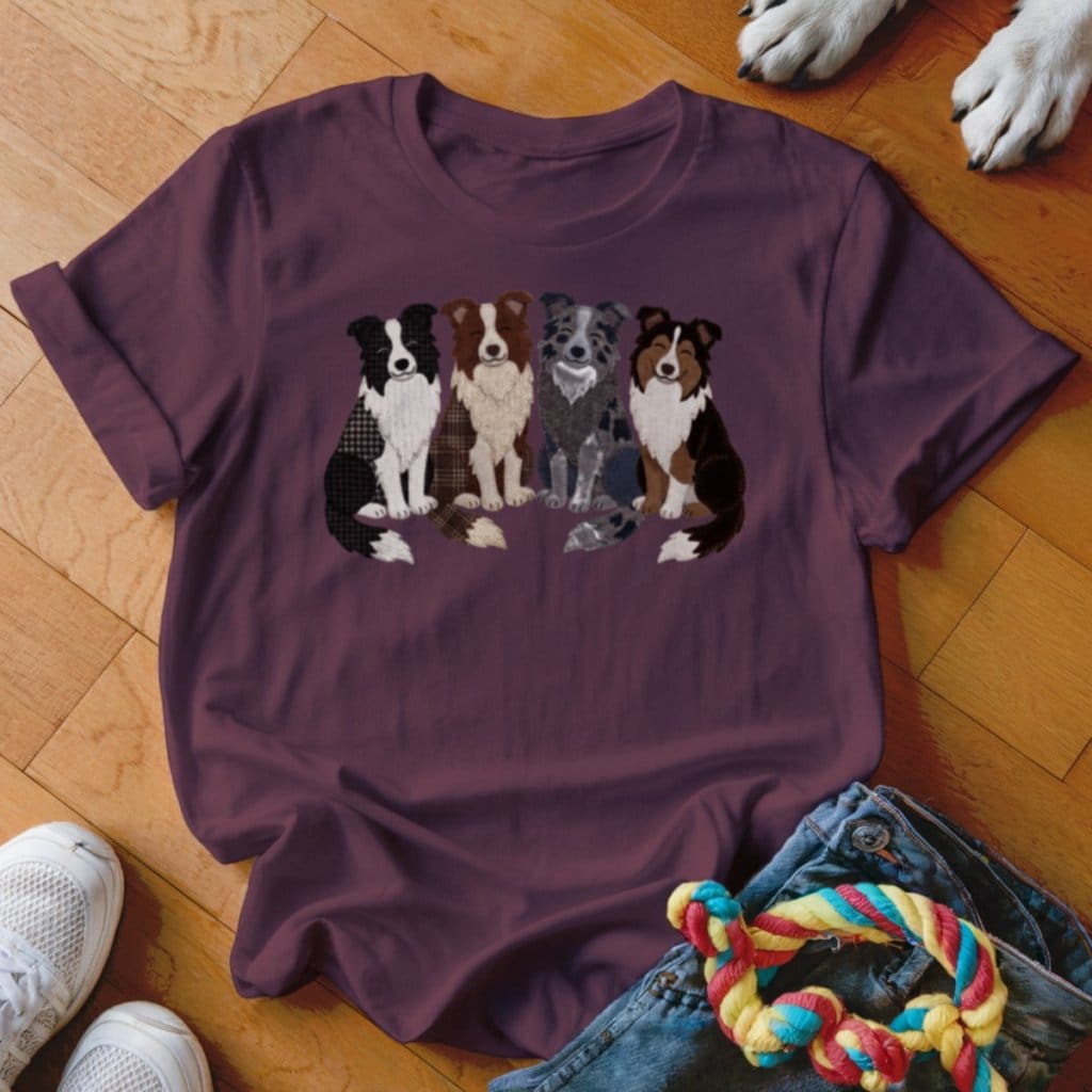 Patchwork Collies Shirt - The Pawsitive Initiative