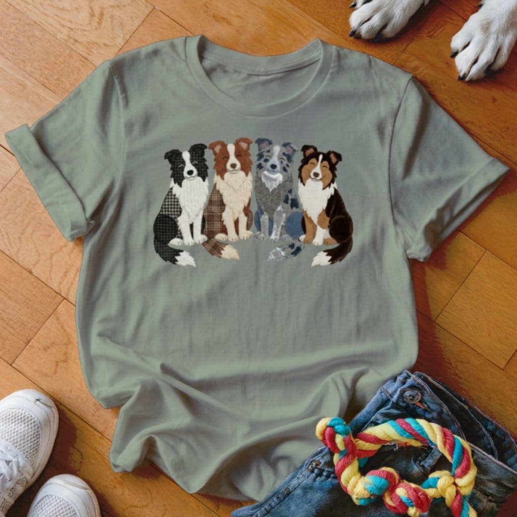Patchwork Collies Shirt - The Pawsitive Initiative
