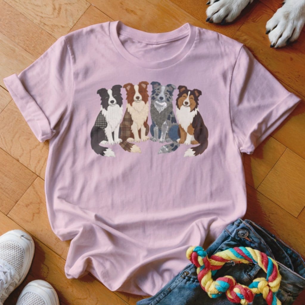 Patchwork Collies Shirt - The Pawsitive Initiative
