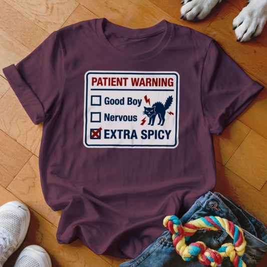 Patient Warning Shirt - The Pawsitive Initiative