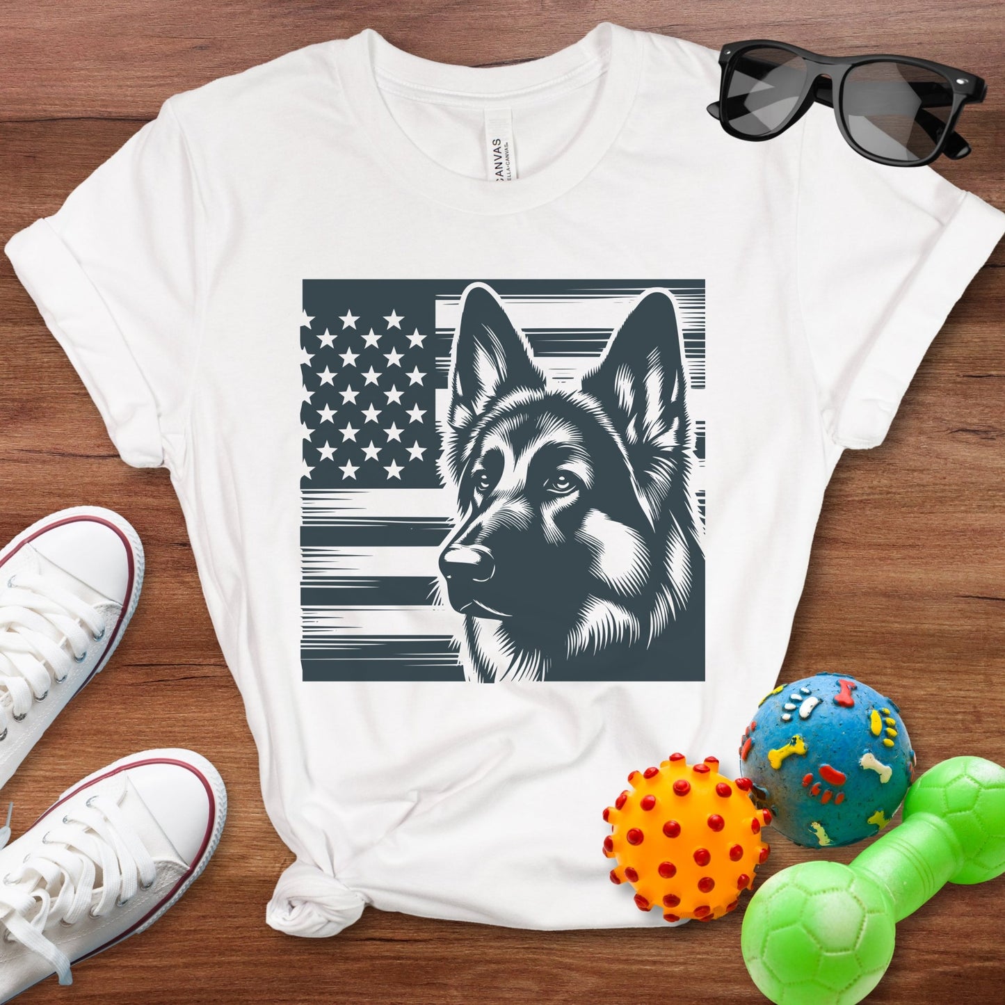 Patriotic Shepherd Shirt - The Pawsitive Initiative