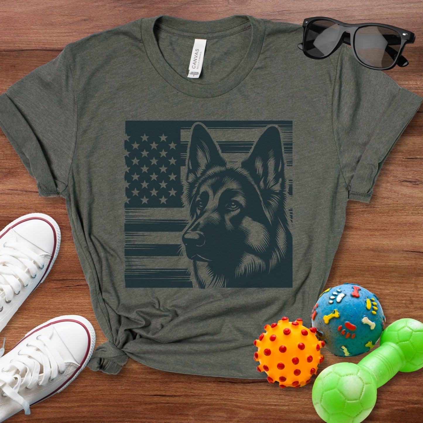 Patriotic Shepherd Shirt - The Pawsitive Initiative