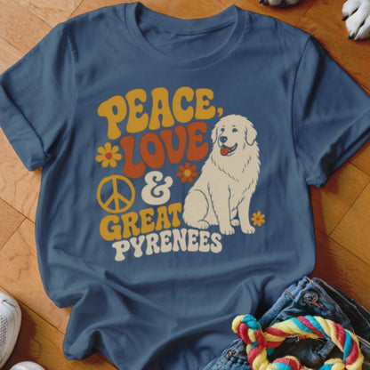 Peace, Love, and Great Pyrenees Shirt - The Pawsitive Initiative
