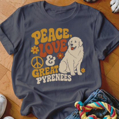 Peace, Love, and Great Pyrenees Shirt - The Pawsitive Initiative