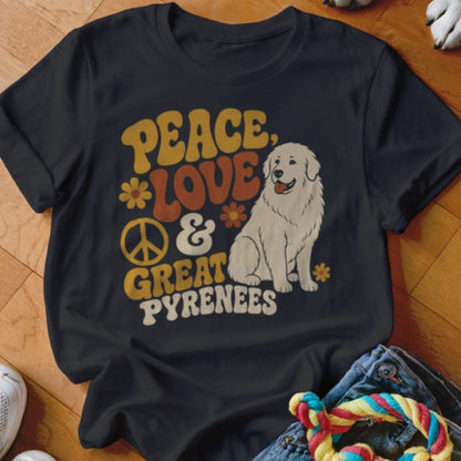 Peace, Love, and Great Pyrenees Shirt - The Pawsitive Initiative