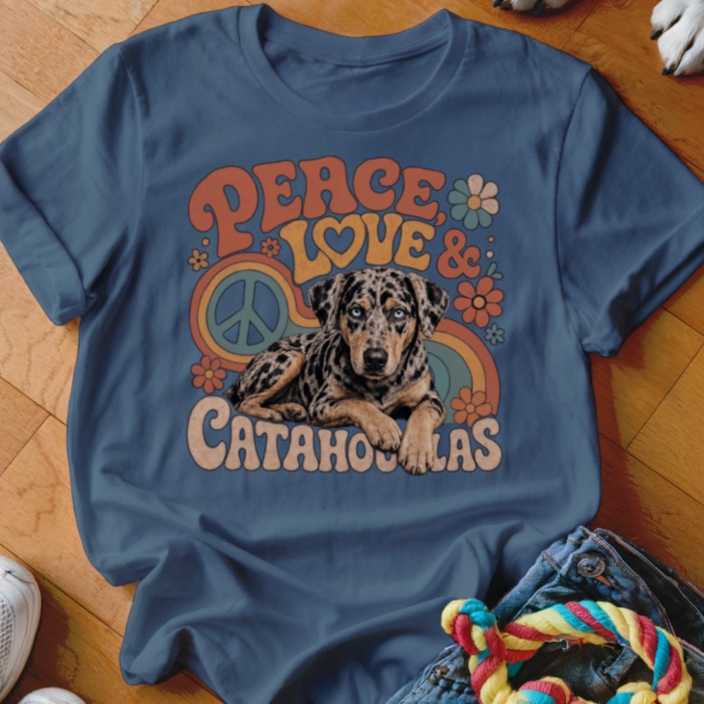 Peace Love & Catahoulas Shirt - The Pawsitive Initiative