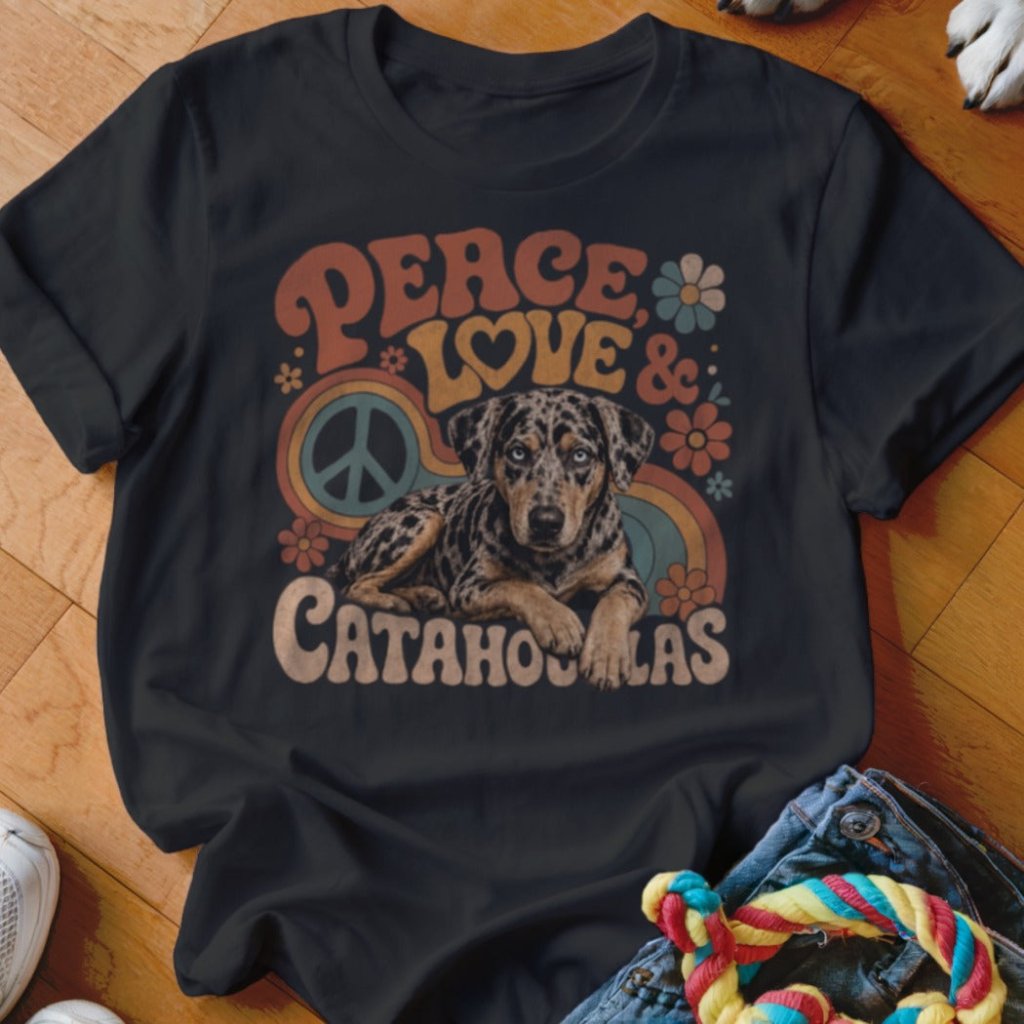 Peace Love & Catahoulas Shirt - The Pawsitive Initiative